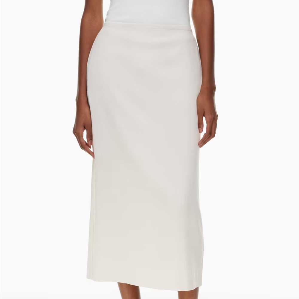 Aritzia Cream Midi Skirt - Picture 2 of 10